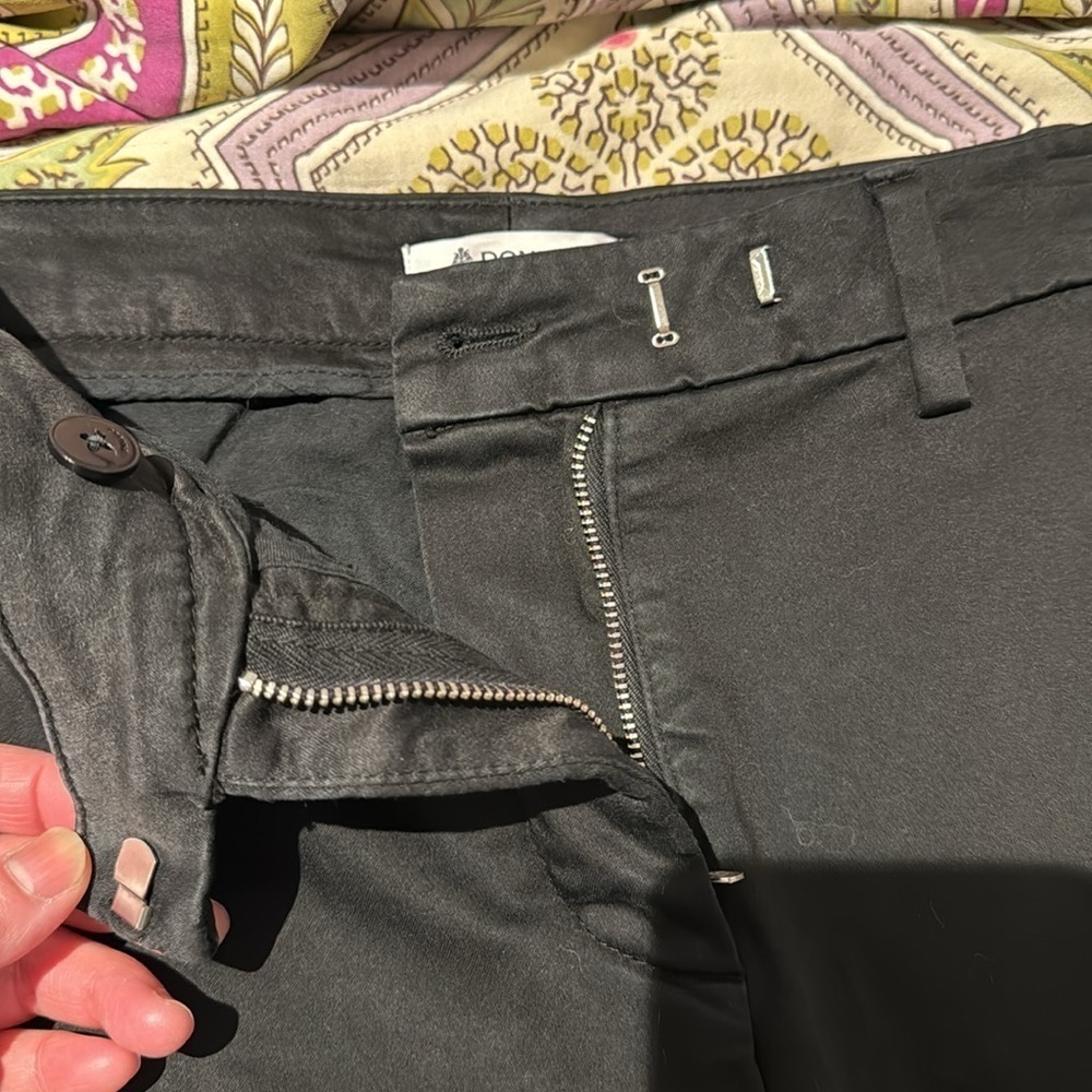 Dondup Made in Italy black slim cropped pants women’s size 27 - Picture 6 of 16